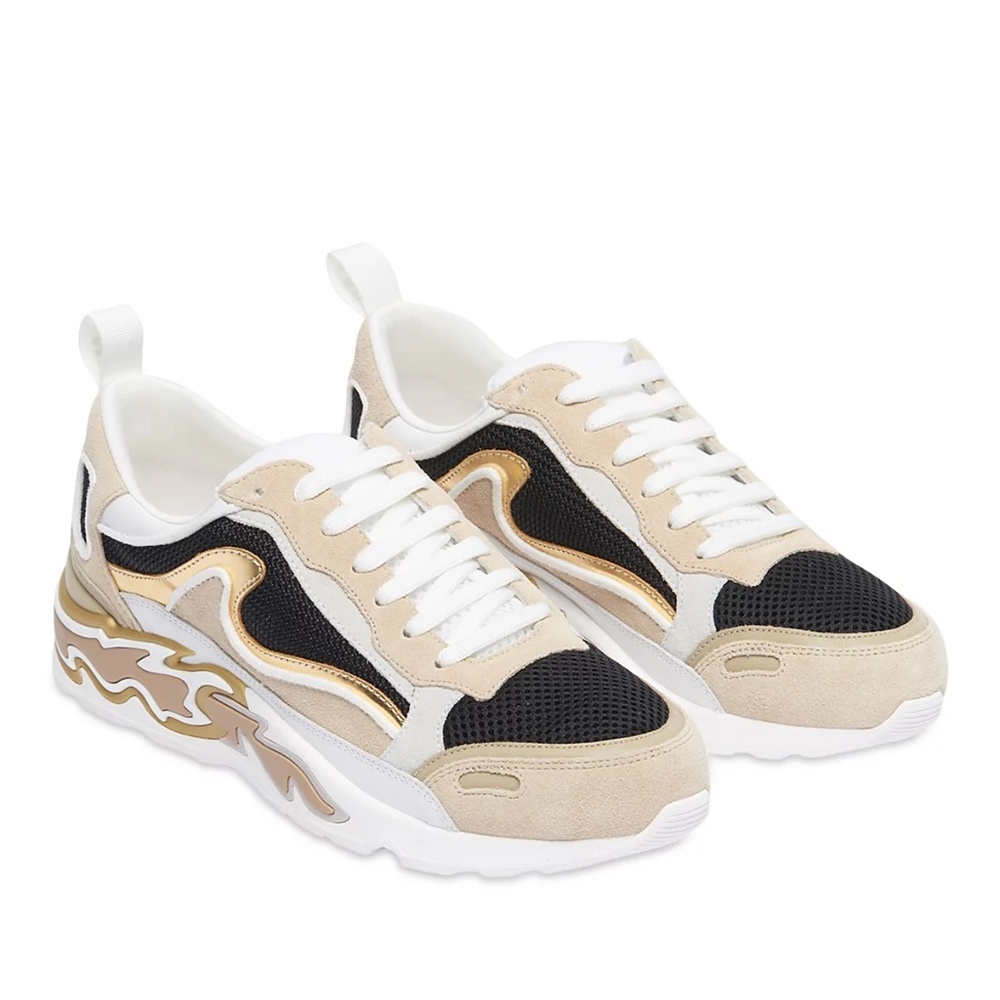 Flame Gold Trainer Sneakers